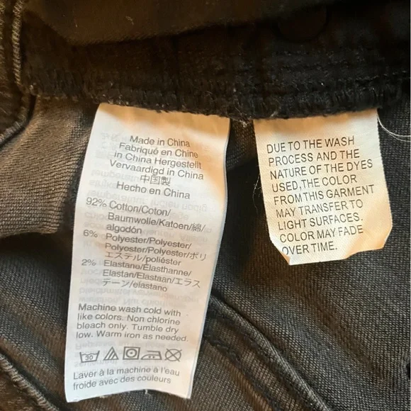 Madewell 9" Highrise Black Distressed Skinny Jeans 27 - Picture 10 of 16